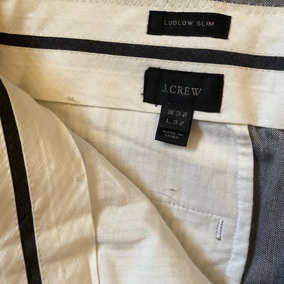 J. CREW Ludlow Grey Slim-Fit Suit Pant - Picture 5 of 10